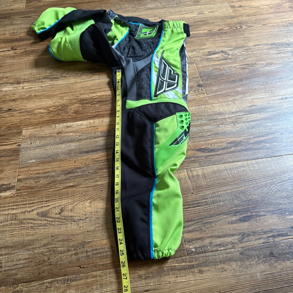 Fly Racing F-16 Motocross Pants Mens 30 Green Black MX Dirt Bike Gear BMX - Picture 12 of 12